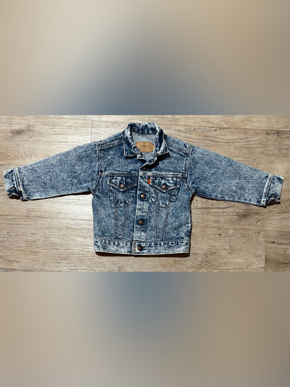 Boys Vintage 1980s Levi’s Youth Acid Wash Denim Jacket